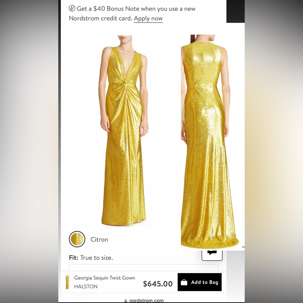 Halston dress